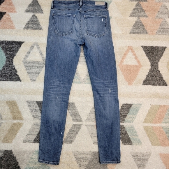 AGOLDE Sophie Distressed Denim Blue Jeans Size 27 - Picture 7 of 7
